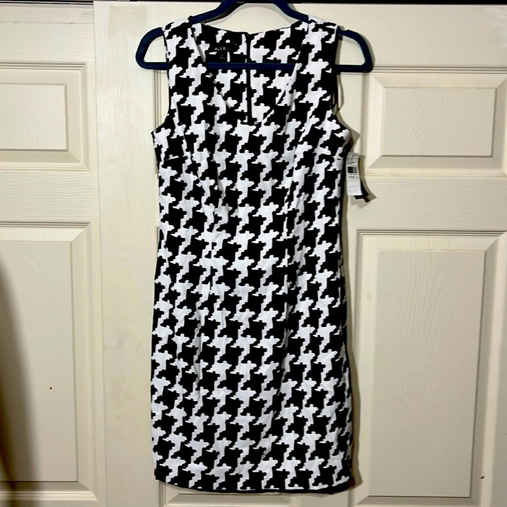 Alyx Print Stretch Twill Sleeveless Mini Dress.  Size-6.  New with Tags.